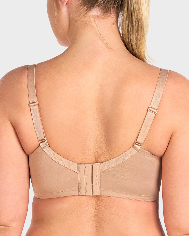Plus-Size Pearl Shimmer Lace Minimizer Bra Secondary image