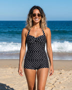 Retro One-Piece Tummy Control Swimsuit