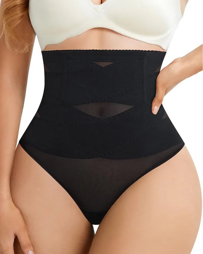 Cross High Waist Shaping Briefs Secondary image