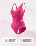 SculptSkin™ SmoothCore V-Neck One-Piece Swimsuit