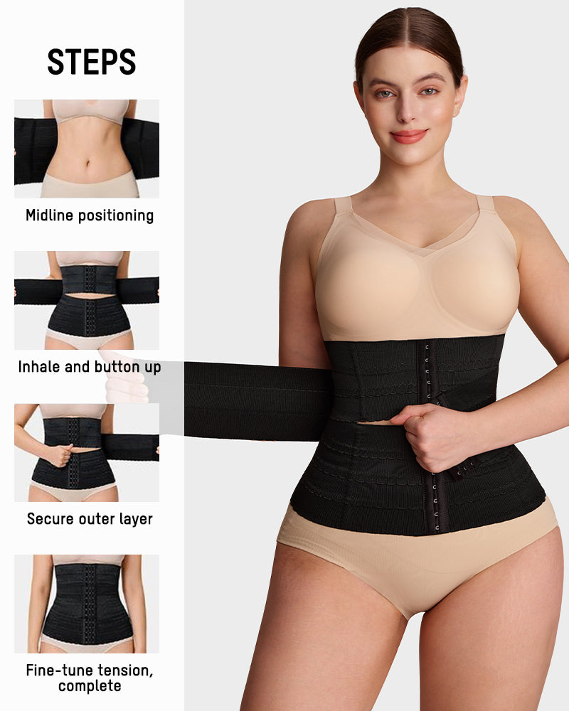 Segmented Waist Trainer Corset with Steel Bones Secondary image