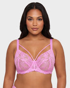 Sheer Lace Full Coverage Underwire Bra
