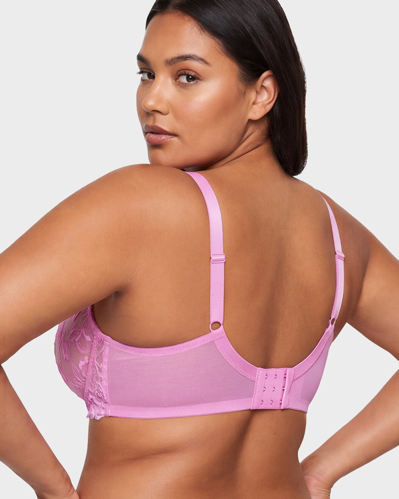 Sheer Lace Full Coverage Underwire Bra