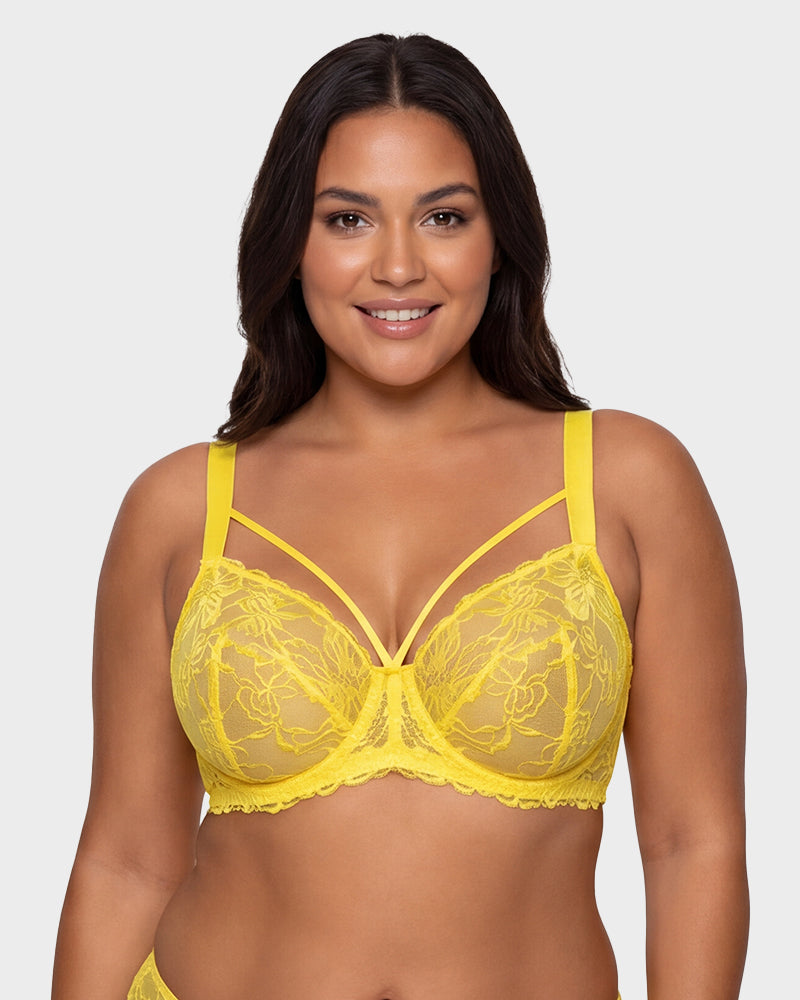 Sheer Lace Full Coverage Underwire Bra