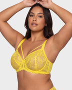Sheer Lace Full Coverage Underwire Bra