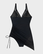 Slimming Mesh Sheer Sarong Wraps Bathing Suit
