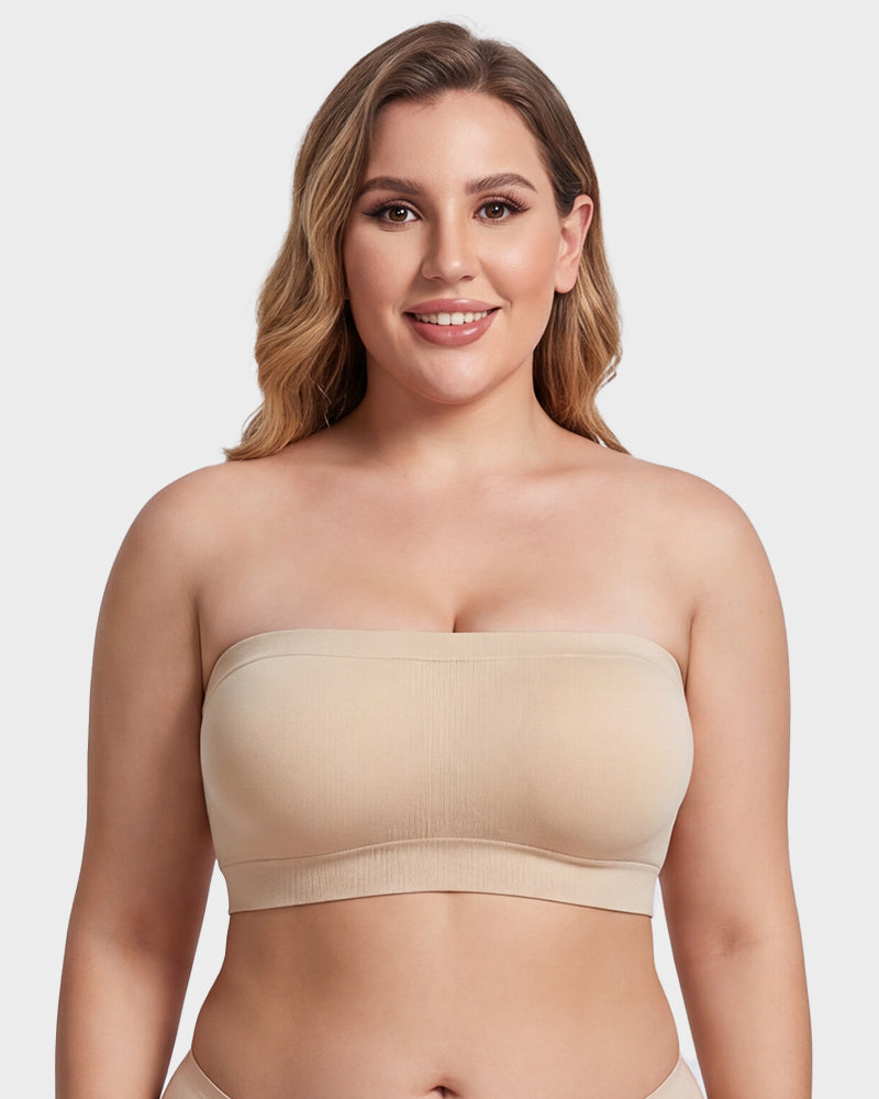 Stay‑Put Wireless Seamless Bandeau Bra Main image