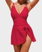 Women’s Tummy Control One-Piece Swimdress