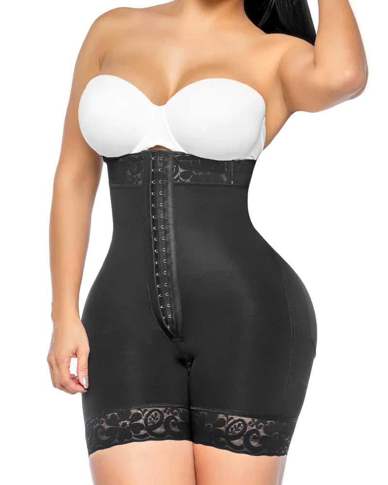 Tummy Control Shapewear for Women Fajas Colombianas Body Shaper Shorts with Zipper Crotch Main image