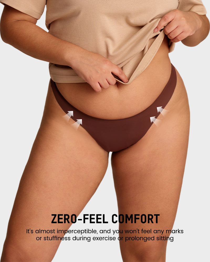 Comfort Seamless Sport Thong Panties (9 Pack)