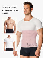 Seamless Compression Shirt Tummy Control Slimming Undershirt For Men