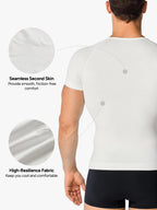 Seamless Compression Shirt Tummy Control Slimming Undershirt For Men