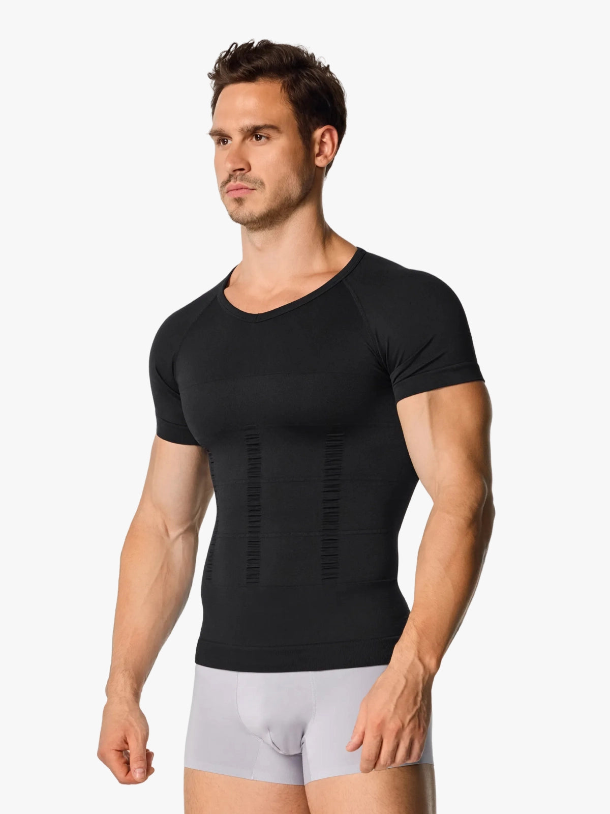 Seamless Compression Shirt Tummy Control Slimming Undershirt For Men Secondary image