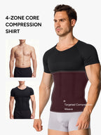Seamless Compression Shirt Tummy Control Slimming Undershirt For Men