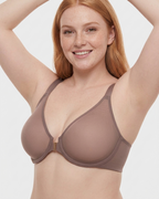 Front Closure Mesh Support Bra