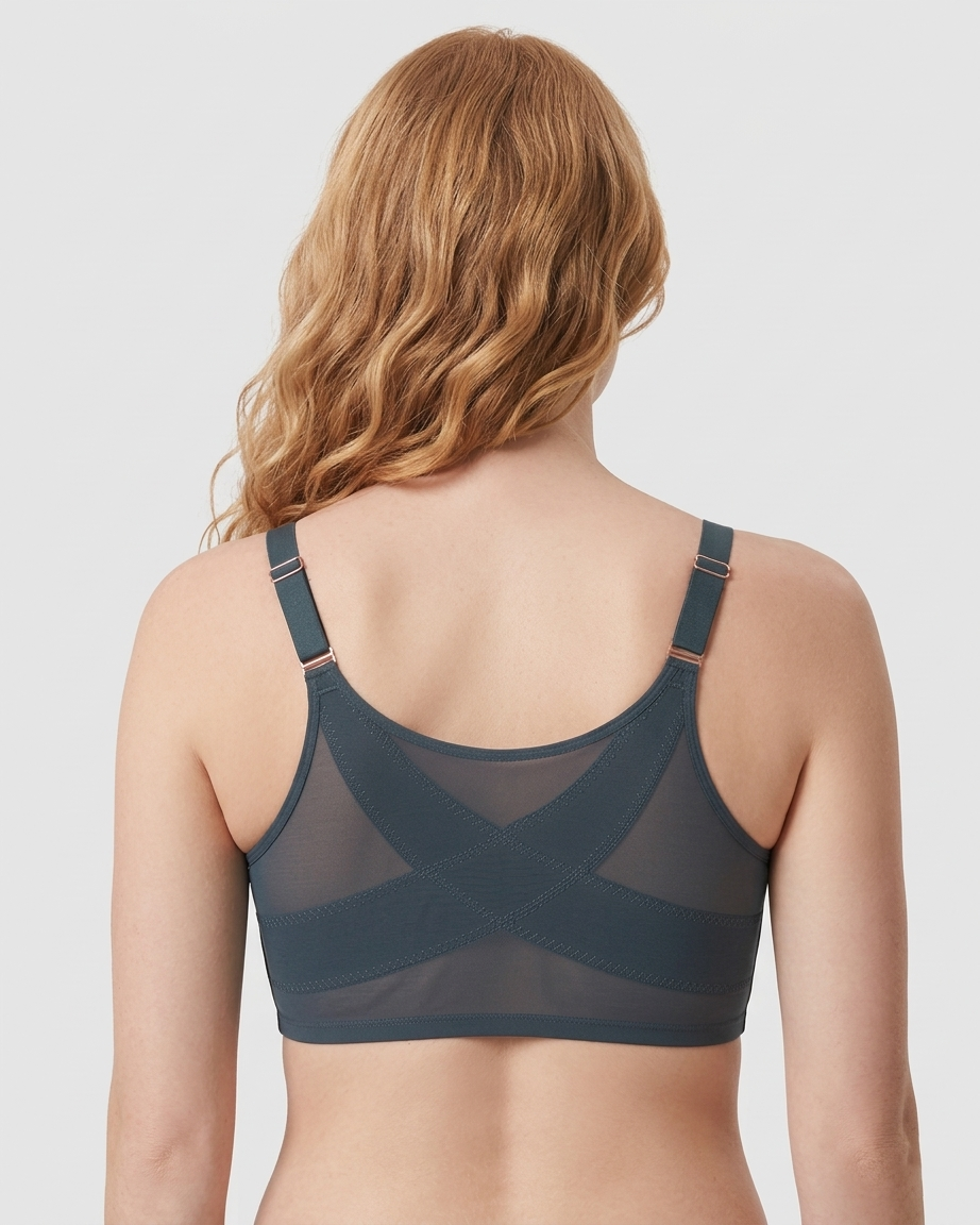 Front Closure Mesh Support Bra Secondary image
