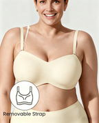 Full Support Non-Slip Convertible Bandeau Bra