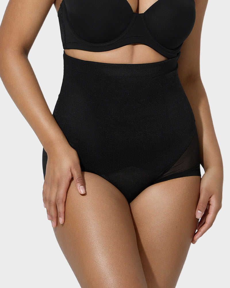 High Waist Mesh Tummy Control Butt Lifting Shaping Panty