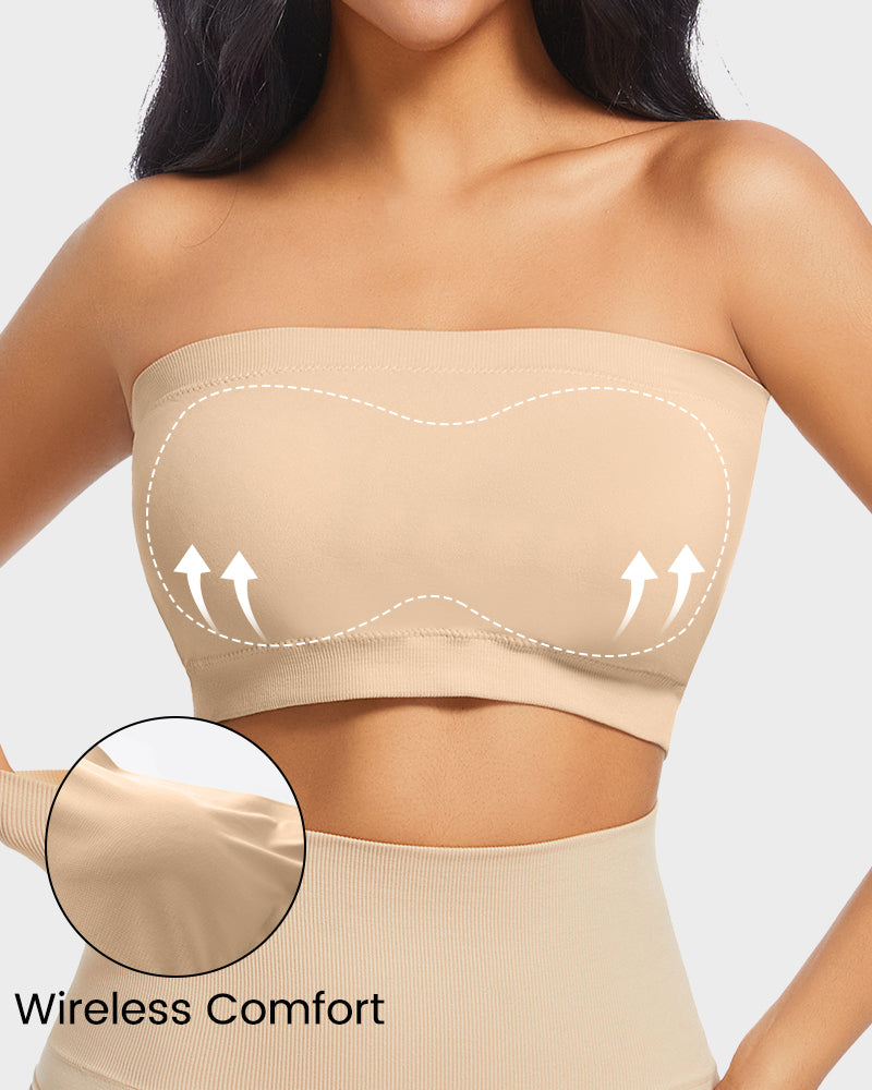 Seamless Comfort Padded Strapless Bandeau Bra Secondary image