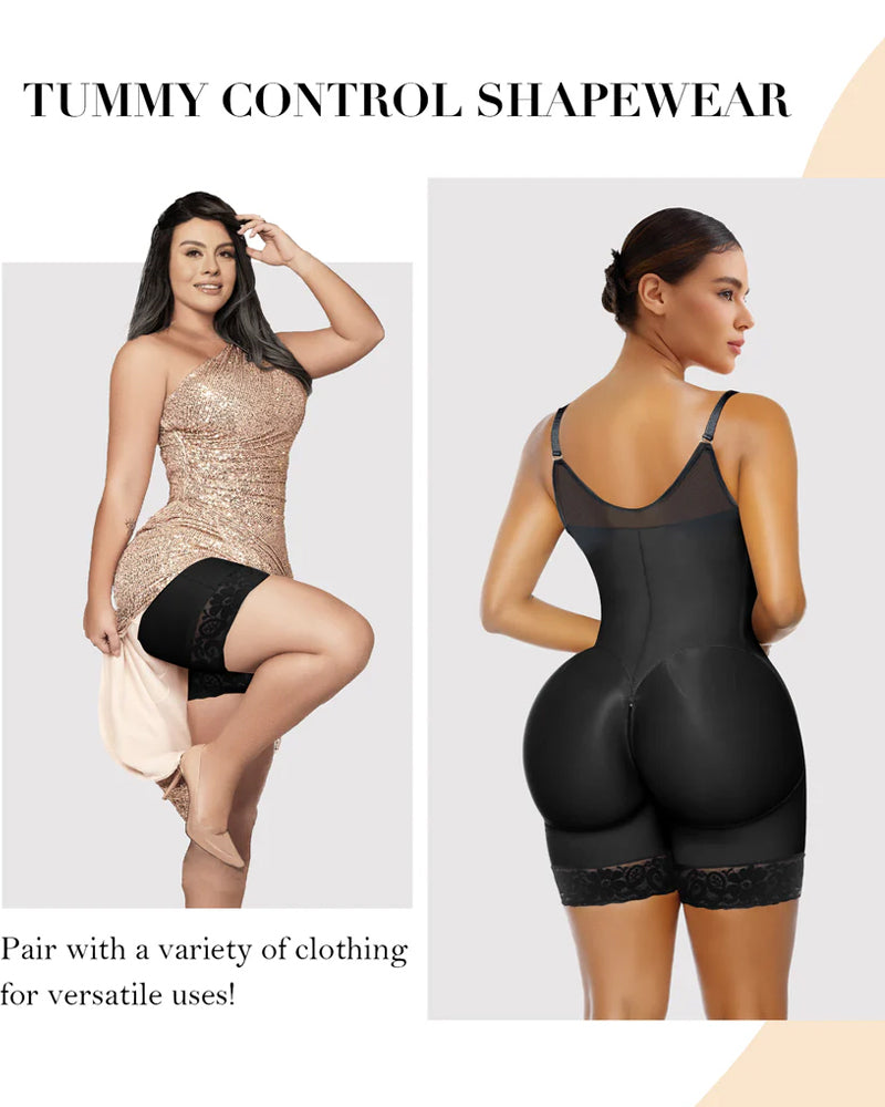 Tummy Control Butt Lifter Shaper with Zipper Crotch Fajas Colombianas