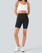 ⏳Limited-Time Offer🎉High Waisted Butt Lifting Tummy Control Side Pocket Shaping Training Shorts 7"